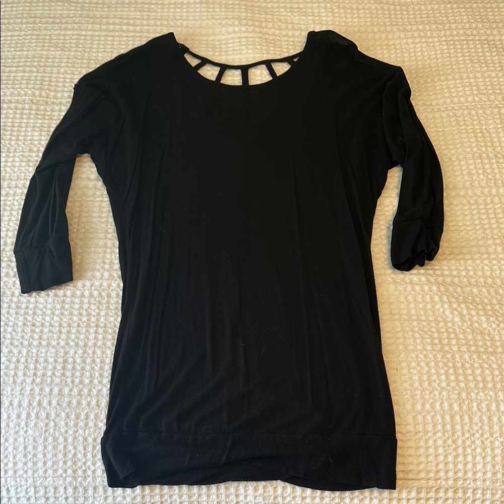 Charlotte Russe Black Cut Out Blouse